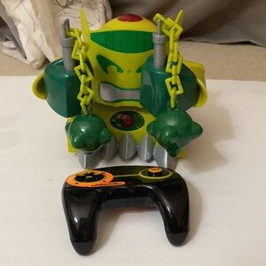 Trendmasters Rumble Robots Me-Fisto vintage 2000 electronic robot toy blue team